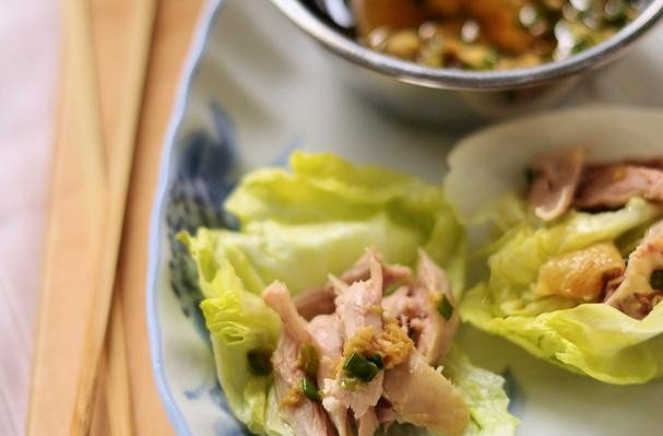 Steamed Chicken With Soy-Ginger Sauce