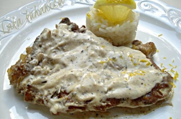 Lemon and pepper veal cutlets