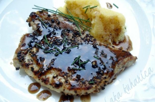 Glazed pork chops