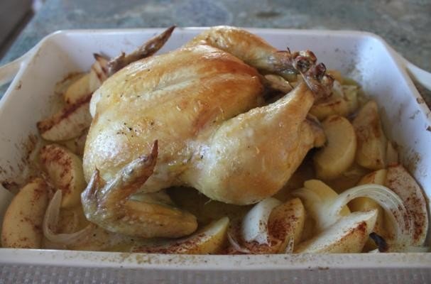 Baked Chicken w/ Cinnamon Apples